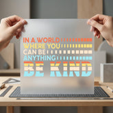 Kind Retro Text Motivational Vintage Retro Ready to Press DTF Transfer for Dtf