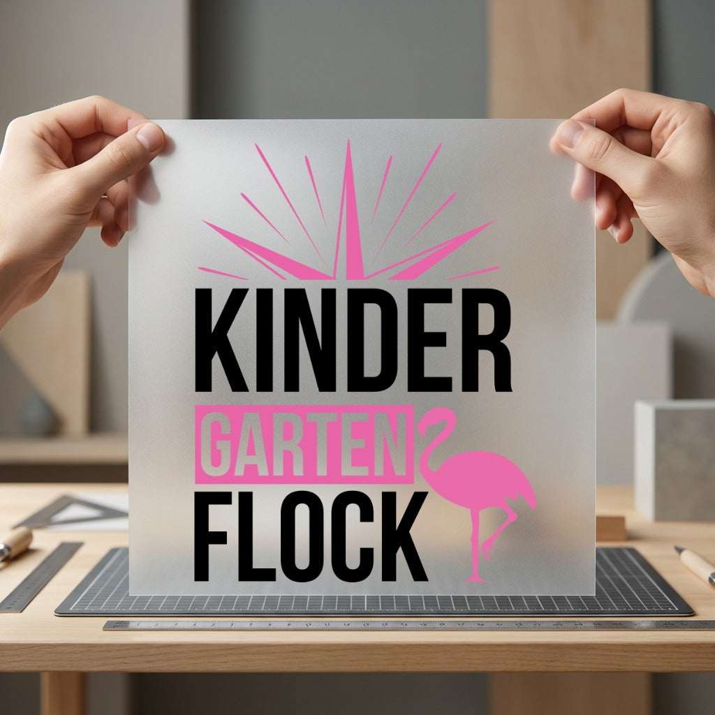 Kindergarten Flock Pink Flamingo Teacher Funny Ready to Press DTF Transfer for Dtf