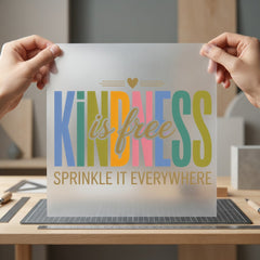 Kindness Free Motivational Diy Retro Ready to Press DTF Transfer for Dtf