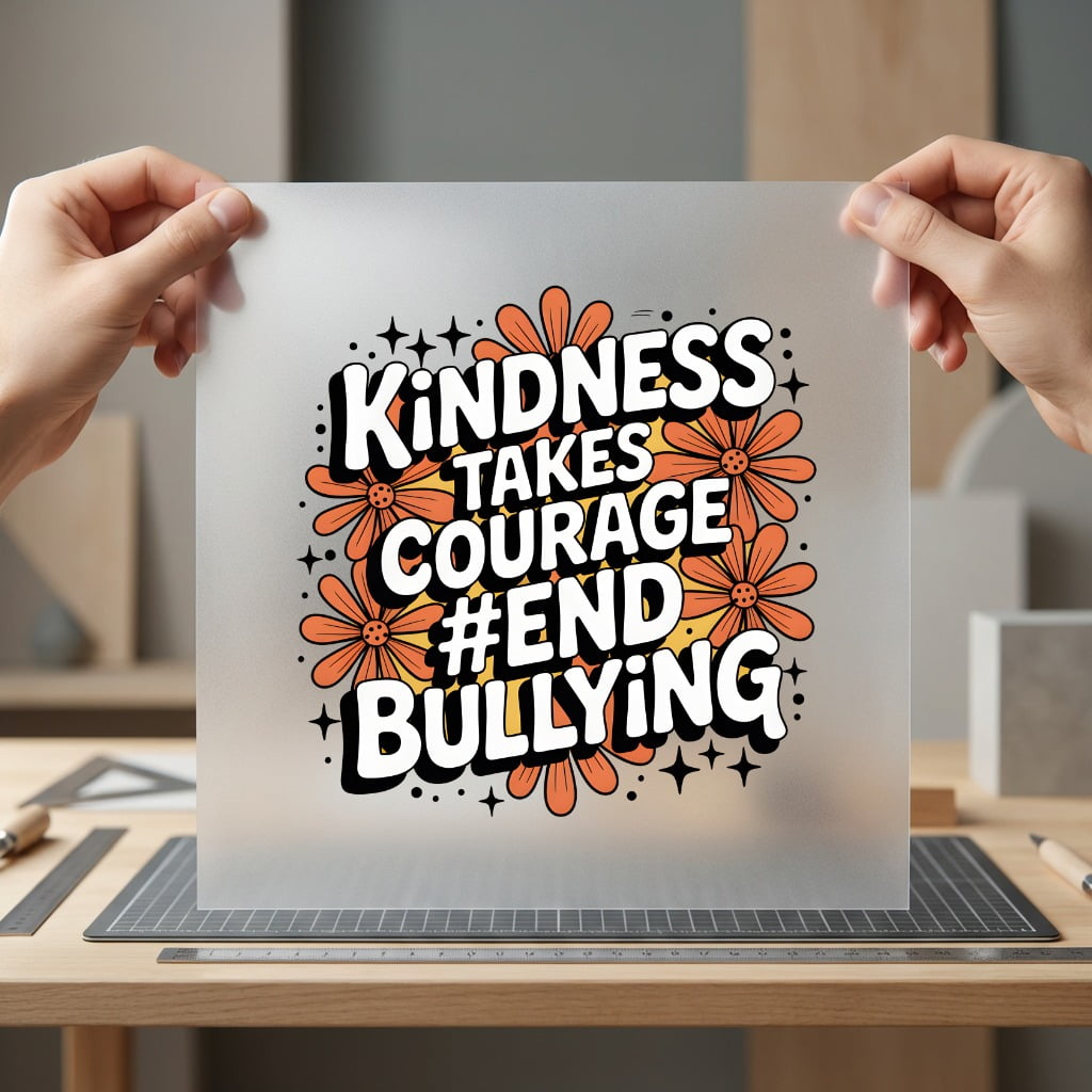 Kindness Takes Courage Anti-bully Teacher Retro Ready to Press DTF Transfer for Dtf