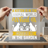 Kitten Animal World Pet Mom Dad Ready to Press DTF Transfer for Dtf