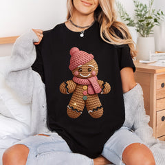 Knitted Gingerbread Man Christmas Christmas Ready to Press DTF Transfer for Dtf