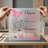 Know Heaven Has Mom Mom Butterfly Ready to Press DTF Transfer for Dtf