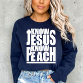 Know Jesus Know Peace | Faith Affirmation Sweatshirt - Luckets.com