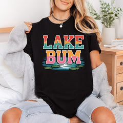 Lake Bum Retro Wave Summer Vintage Ready to Press DTF Transfer for Dtf