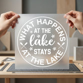 Lake Life Quote White Summer Funny Ready to Press DTF Transfer for Dtf