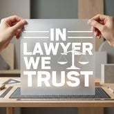 Lawyer Trust Scales Legal Funny Sarcastic Ready to Press DTF Transfer for Dtf