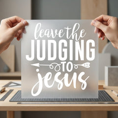 Leave Judging Faith-based Diy Christian Faith Ready to Press DTF Transfer for Dtf