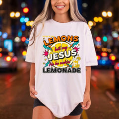 Lemonade Jesus Retro Diy Christian Faith Ready to Press DTF Transfer for Dtf