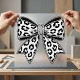 Leopard Bow Chic Diy Boho Aesthetic Ready to Press DTF Transfer for Dtf
