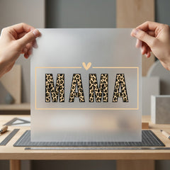 Leopard Mama Heart Wild Mom Mama Ready to Press DTF Transfer for Dtf