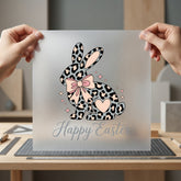 Leopard Valentine Bunny Diy Easter Aesthetic Ready to Press DTF Transfer for Dtf