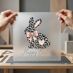 Leopard Valentine Bunny Diy Easter Aesthetic Ready to Press DTF Transfer for Dtf