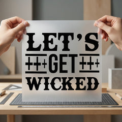 Let Get Wicked Bold Halloween Vintage Ready to Press DTF Transfer for Dtf