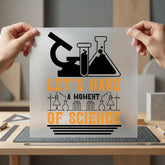 Let Have Moment Science Retro Ready to Press DTF Transfer for Dtf