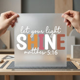 Let Light Shine Faith-based Christian Faith Ready to Press DTF Transfer for Dtf
