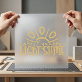 Let Light Shine Inspiring Boho Aesthetic Ready to Press DTF Transfer for Dtf