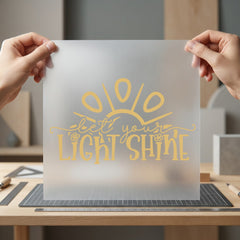 Let Light Shine Inspiring Boho Aesthetic Ready to Press DTF Transfer for Dtf