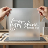 Let Light Shine Matthew Christian Faith Ready to Press DTF Transfer for Dtf