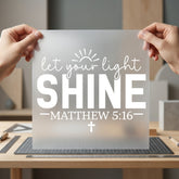 Let Light Shine Matthew Christian Faith Ready to Press DTF Transfer for Dtf