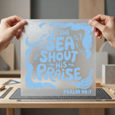 Let Sea Shout His Christian Faith Ready to Press DTF Transfer for Dtf