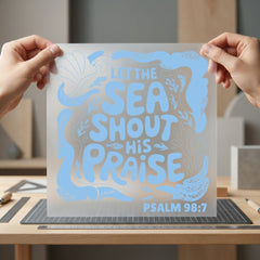 Let Sea Shout His Christian Faith Ready to Press DTF Transfer for Dtf
