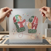 Let Snow Mittens Cozy Christmas Winter Ready to Press DTF Transfer for Dtf