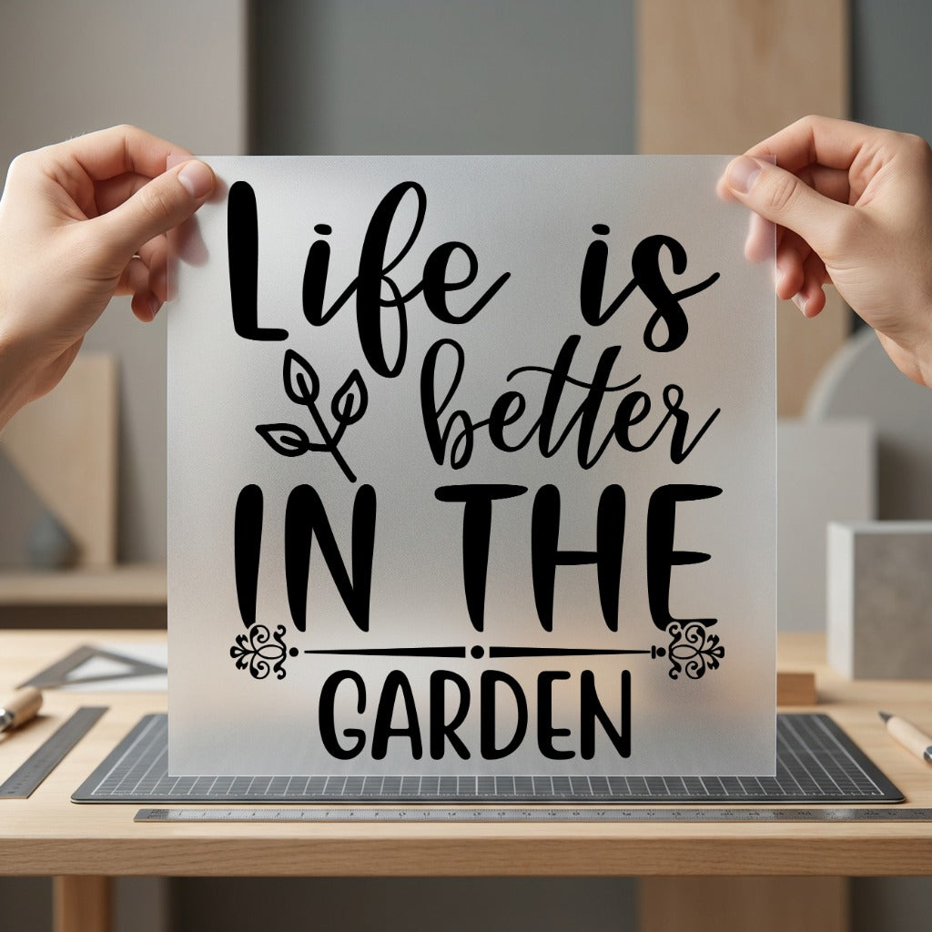 Life Better Garden Botanical Mom Aesthetic Ready to Press DTF Transfer for Dtf