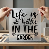 Life Better Garden Botanical Mom Aesthetic Ready to Press DTF Transfer for Dtf