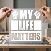 Life Matters Fist Empowering Usa Freedom Ready to Press DTF Transfer for Dtf