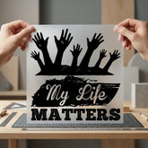 Life Matters Hands Raised Usa Freedom Ready to Press DTF Transfer for Dtf
