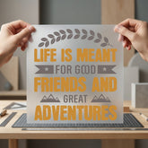 Life Meant Adventure Diy Faith Ready to Press DTF Transfer for Dtf