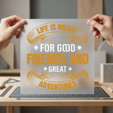 Life Meant Good Friends Faith Vintage Ready to Press DTF Transfer for Dtf