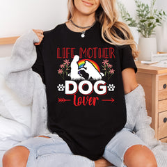 Life Mother Dog Lover Mom Dad Ready to Press DTF Transfer for Dtf