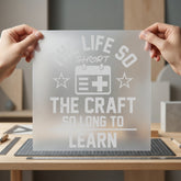 Life Short Craft Long Nurse Vintage Ready to Press DTF Transfer for Dtf
