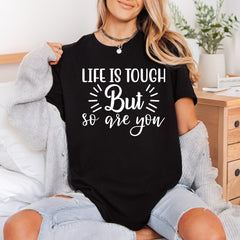 Life Tough But You Aesthetic Ready to Press DTF Transfer for Dtf