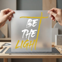 Light Christian Motivational Diy Christian Faith Ready to Press DTF Transfer for Dtf