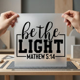 Light Matthew Inspirational Diy Christian Faith Ready to Press DTF Transfer for Dtf