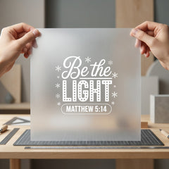 Light Matthew Scriptural Diy Christian Faith Ready to Press DTF Transfer for Dtf