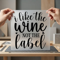 Like Wine Not Label Aesthetic Ready to Press DTF Transfer for Dtf