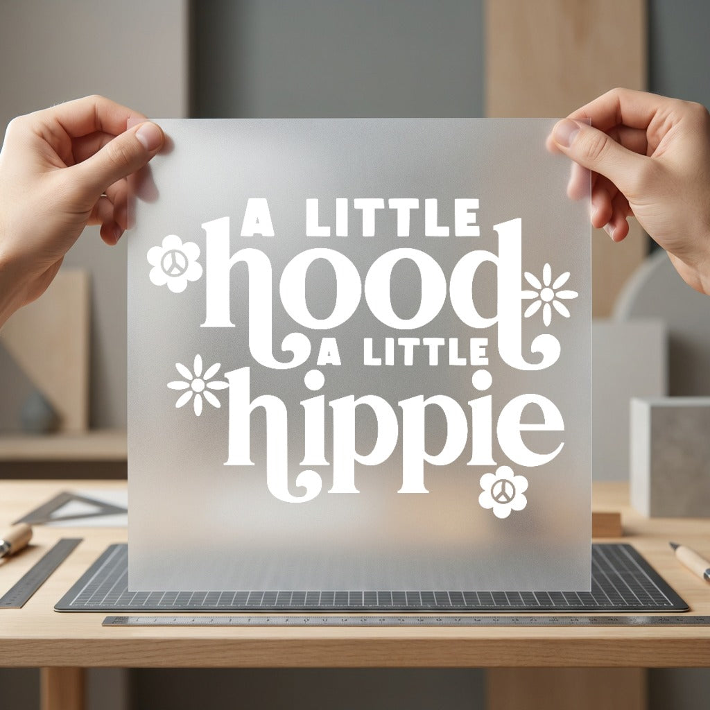 Little Hood Hippie Retro Retro Boho Ready to Press DTF Transfer for Dtf