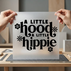 Little Hood Hippie Retro Retro Boho Ready to Press DTF Transfer for Dtf