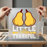 Little Miss Thankful Autumn Thanksgiving Fall Ready to Press DTF Transfer for Dtf