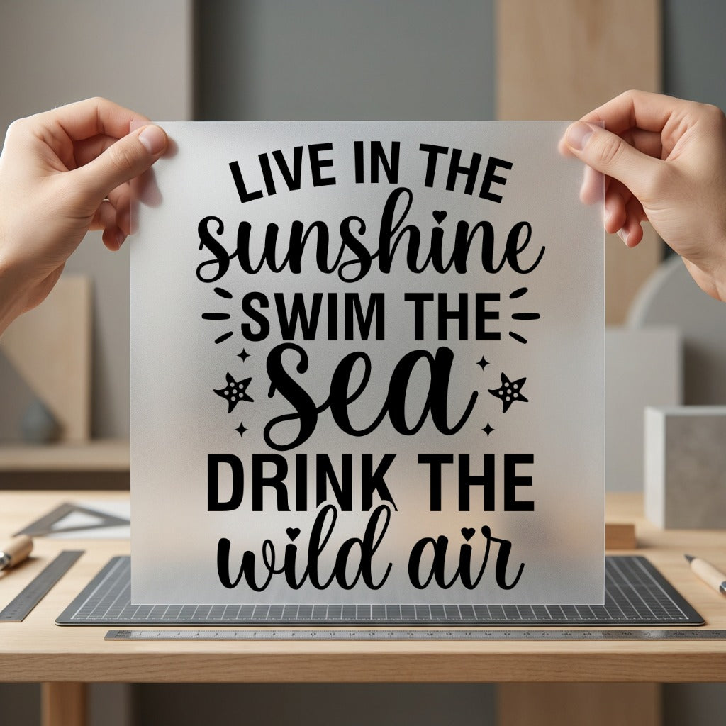 Live Sunshine Summer Vibes Summer Ready to Press DTF Transfer for Dtf