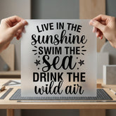 Live Sunshine Summer Vibes Summer Ready to Press DTF Transfer for Dtf