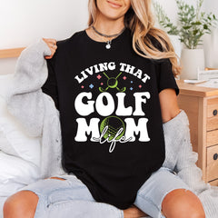 Living Golf Mom Life Mom Retro Ready to Press DTF Transfer for Dtf