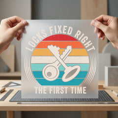 Locks Fixed Right Retro Funny Sarcastic Ready to Press DTF Transfer for Dtf