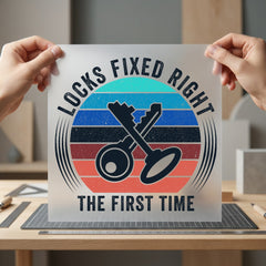 Locks Fixed Right Retro Funny Sarcastic Ready to Press DTF Transfer for Dtf