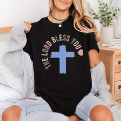 Lord Bless You Cross Christian Faith Ready to Press DTF Transfer for Dtf