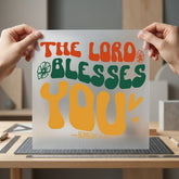 Lord Blesses You Numbers Christian Faith Ready to Press DTF Transfer for Dtf